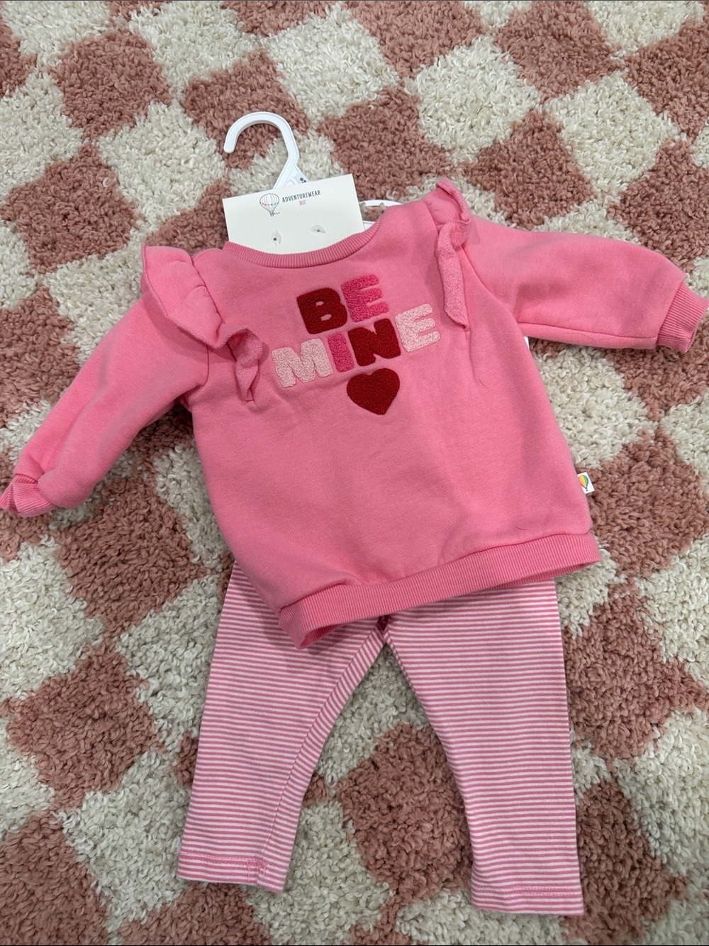 Valentine’s Day pink be mine sweat suit